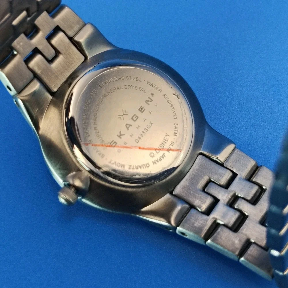 Vintage 2007 Skagen Denmark Disney Mickey Mouse 30mm Women's‎ Quartz Watch New